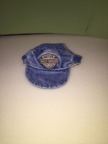 Harley davidson motorcycles cap, denim, for pet or other, size s