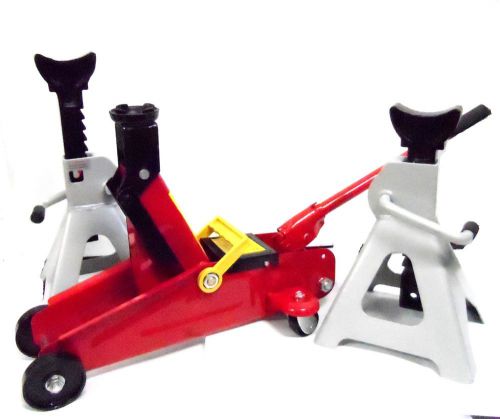 2 ton floor jack and 3 ton jack stand combo
