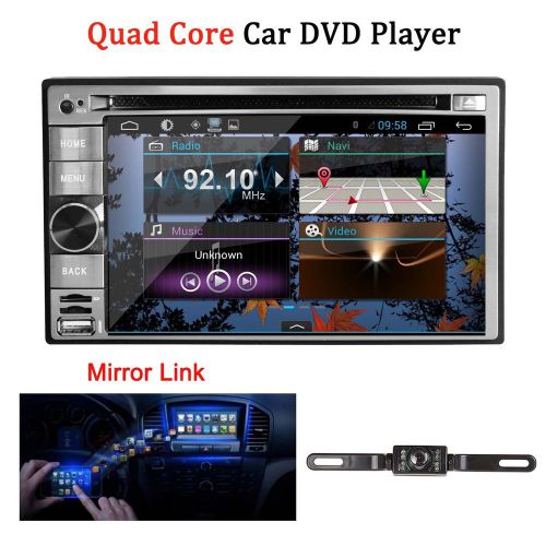 6.2&#034;gps navi android quad core 4.4 wifi double 2 din car radio stereo dvd player