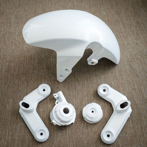 Honda grom front fender round side covers boomerangs himalayan white