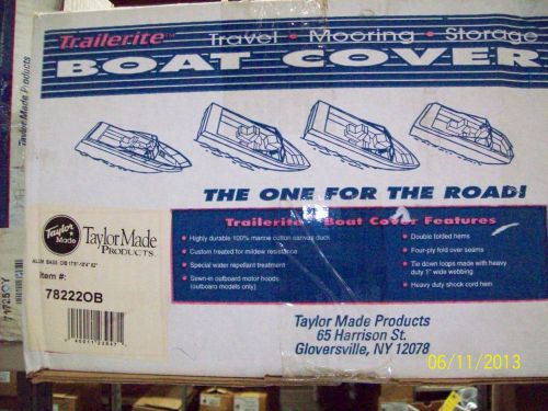 Taylor made aluminum bassboat cover,17.5&#039;-18.4&#039;l,82&#034; beam,outboard,hot shot poly