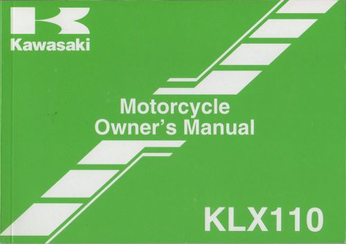 2006 kawasaki motorcycle klx110  p/n 99987-1355 owners  manual (271)