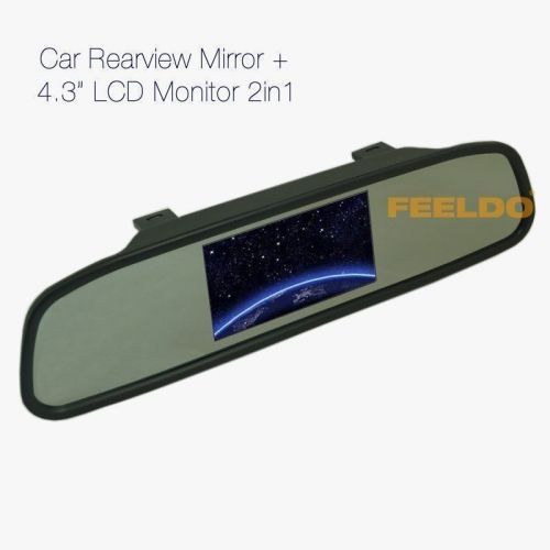4.3&#034; digital tft lcd car rear view monitor with mirror for reversing backup 4619