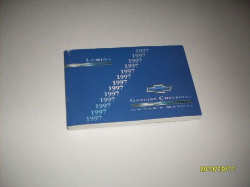 1997 chevrolet lumina owners manual owner&#039;s guide book original 1st edition