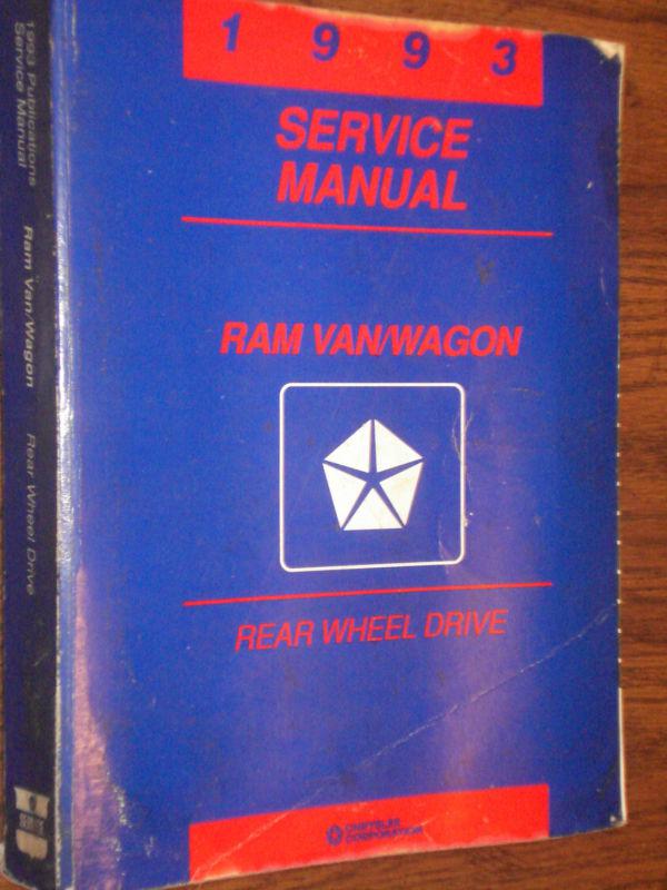 1993 dodge van / shop manual / shop book / original
