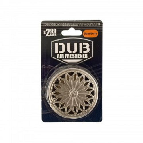 Add some freshness to your ride with this dub wheel shaped air freshner