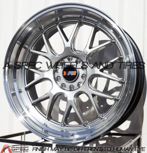 20x8.5 20x10 +35 5x114.3 hyper black rim fit rx7 rx8 supra genesis accord maxima