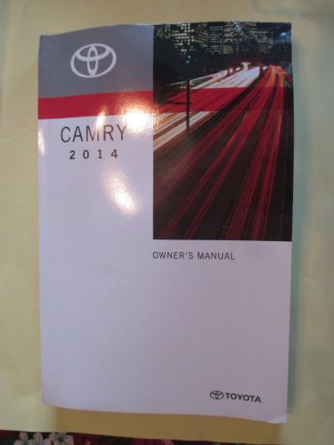 2014 toyota camry owners manual qu-6 oem part # 01999-33a82 free shipping