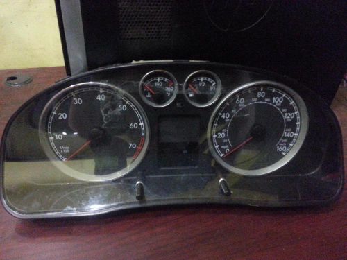 Volkswagen passat speedometer (cluster), 160 mph, w/o plant code vin p; from v