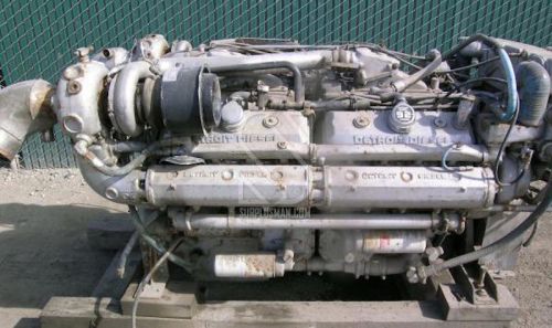 Detroit diesel 16v-92 ta marine engine. model no. 8162-7400,  rated 1400 hp.