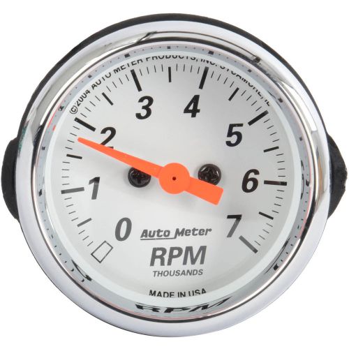 Auto meter 1397-sp arctic white tachometer with mcx bezel 2-1/16&#034; electrical