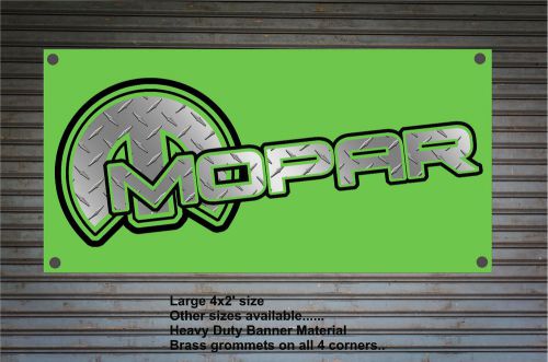 Mopar banner/flag sublime green great dodge mopar mancave/garage sign 5x3&#039;