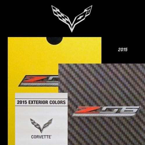 Corvette z06 lt4 - 2015 book + brochure + chart: z07 chevrolet c7 - zo6 zo7 c7.r