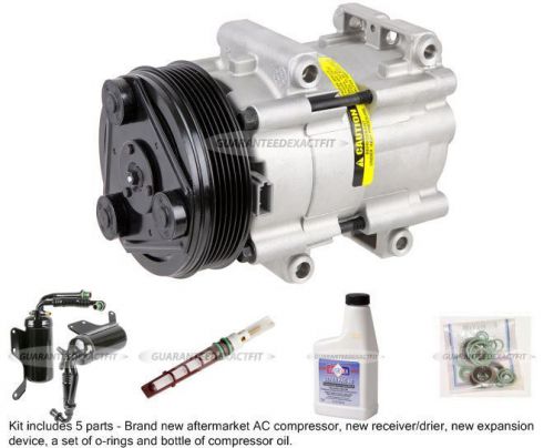 Ac compressor kit + drier, expansion device, oil &amp; more for ford e series van