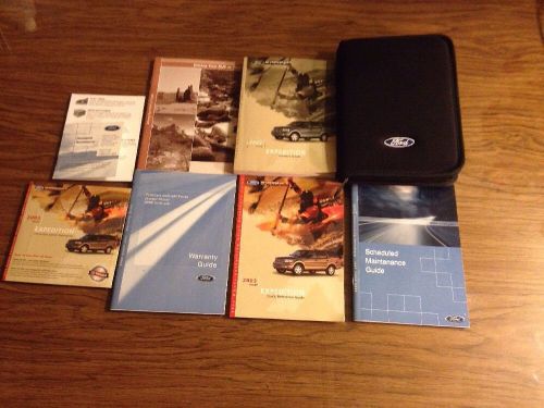 2003 ford expedition owner&#039;s manual guide with case