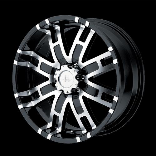 18" x 9" helo he835 black rims & 275-65-18 nitto terra grappler at wheels tires