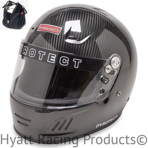 Pyrotect sa2015 pro airflow auto racing helmet - all sizes / carbon fiber