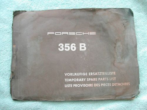 Porsche 356 literature 356b spare parts list stuff, original but rough