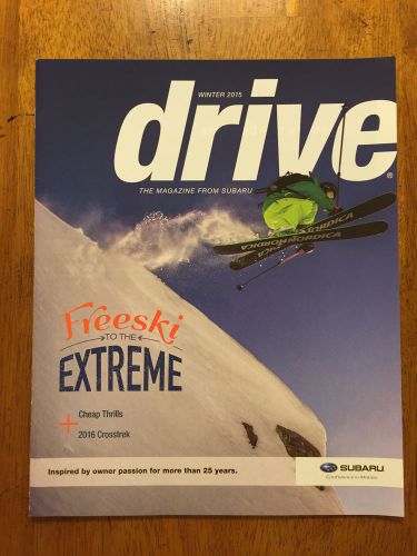 2015 drive magazine subaru , cheap thrills, 2016 crosstrek, impreza, muffy davis