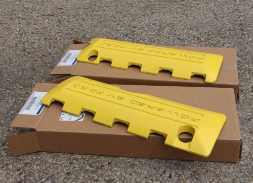 Ford f150 mustang gt350 5.0l coyote engine coil covers oem new painted yellow