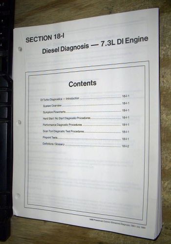 1996 ford powerstroke di turbo diesel 7.3l factory diagnostics