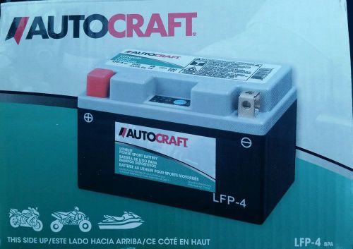 Autocraft lfp-4 lithium power sport battery new in box