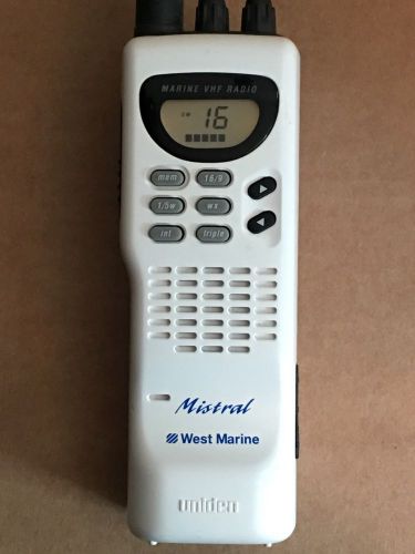 Uniden west marine mistral handheld vhf radio