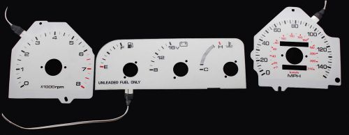 150mph 6 color indiglo glow gauge white faces new for 1989-1991 mazda 929