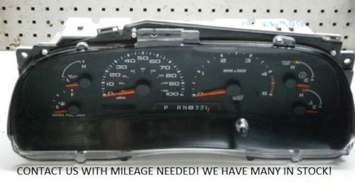 2003 ford 6.0 f250 f350 f450 diesel instrument gauge cluster speedometer tach