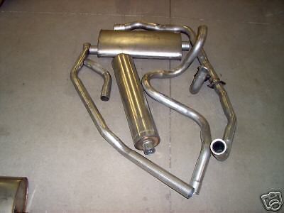 1961-1962 cadillac single exhaust system, 304 stainless, with resonator