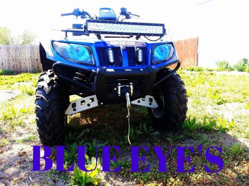 Arctic cat blue eyes headlight covers mud pro and prowler rukindcovers