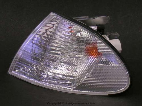 Bmw e46 turn signal light with white lens front left oem + 1 year warranty