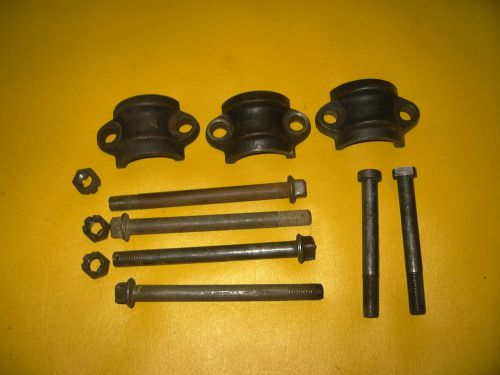 Ford  model a 1928-29-30-31   main bearing caps and bolts (used) for rebuilding
