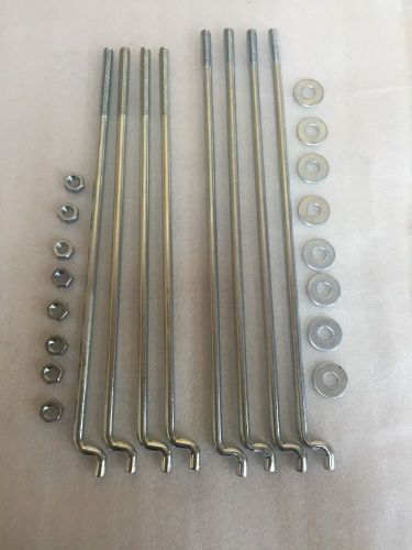 Club car ds electric golf cart 06 up battery hold down rods 11.625 &amp; 12.25 long