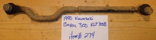 1990 kawasaki klf300b bayou left tie rod assembly #274-t7-d