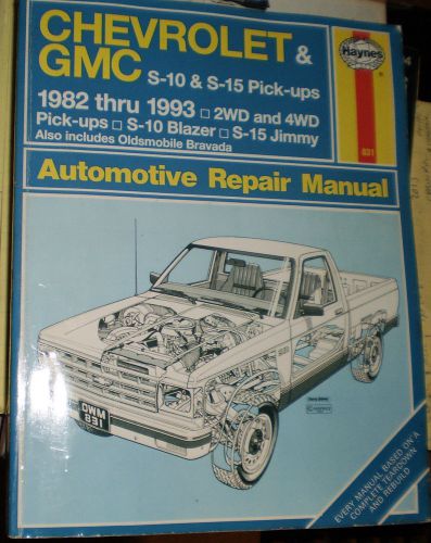 Chevrolet,gmc s10/s15,sonoma pickup,blazer,jimmy,bravada 1982-93 repair manual