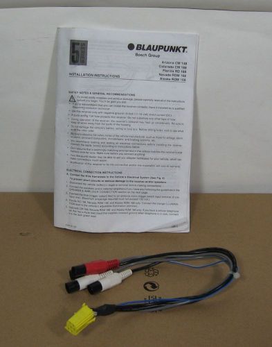 Blaupunkt 4-channel rca preamp-output adapter cable for car head unit $0ship