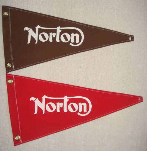 Norton motorcycle vintage style reproduction pennant advertising flag retro new