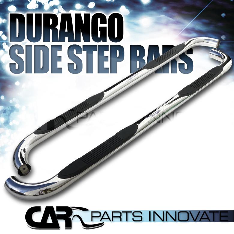 1998-2003 dodge durango 3" polished stainless steel side step nerf bars