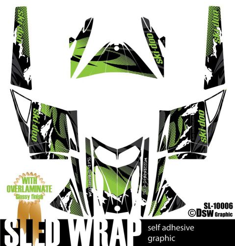 Sled wrap graphics kit decal stickers ski-doo rev mxz snowmobile 03-07 sl10006