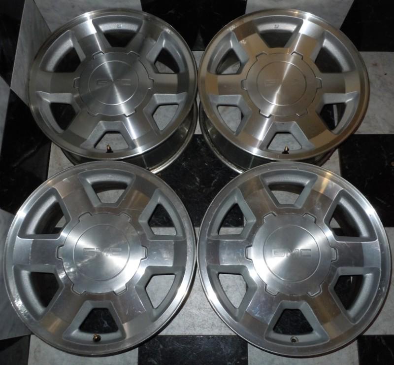 Gmc sierra 1500 yukon 17" factory oem wheels 1988-2013 6 lug silverado tahoe 3