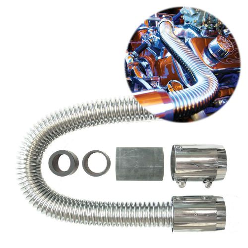 Zirgo large ultra radiator hose 24&#034;chrome rubber ultra lower antifreeze