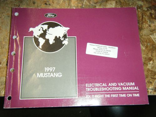 1997 ford mustang factory electrical vacuum troubleshooting manual service shop