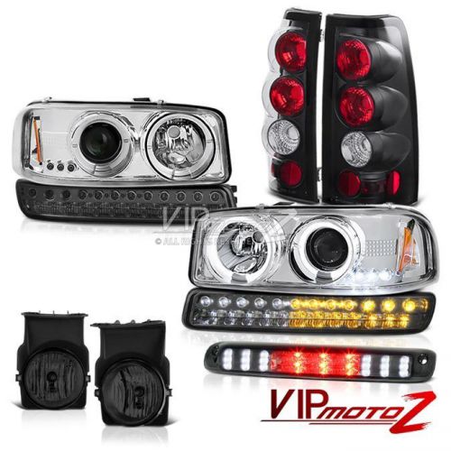 03-06 sierra wt roof cargo lamp foglamps taillights parking euro clear headlamps