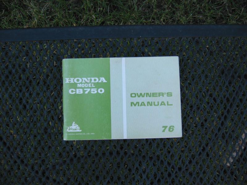 Honda owner's manual cb750 cb 750 1976 