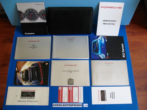 1995 porsche 993 911 turbo + carrera c4 tips coupe owners manuals pouch set l175