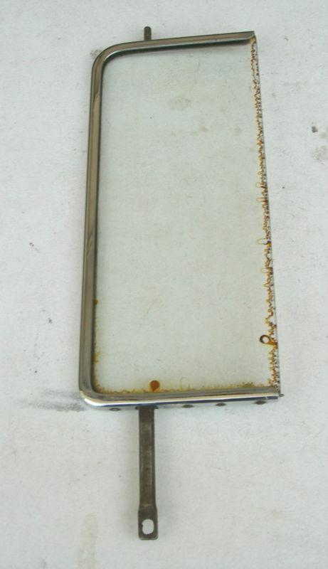 1955 1956  1957 chevy sedan vent window frame and glass - driver's side