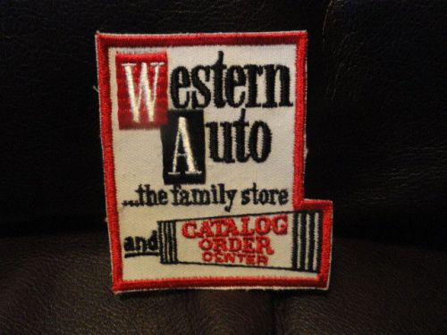 Western auto the family store and catalog patch - vintage - new - original