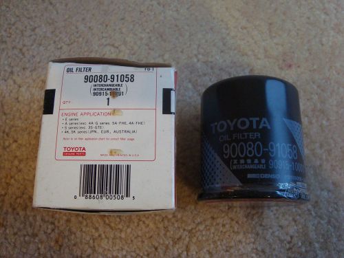 Toyota oem replacement oil filter 90080-91058 corolla camry rav4 celica mr2 nib