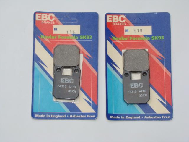 Fa115 ebc kevlar motorcycle brake pads (2 sets)